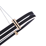 Люстра светодиодная в форме овала из акрила и алюминия с пультом для регулировки света Ring Horizontal Anthracite варинант исполнения - 3 | Loft Concept в Уфе