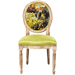 Стул из натурального бука с цветочным принтом Impressionism in Color варинант исполнения - 1 | Loft Concept в Уфе