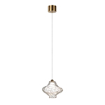 Подвесной светильник с плафоном из фактурного прозрачного стекла Light Ensemble варинант исполнения - 3 | Loft Concept в Уфе