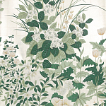 Обои ручная роспись Uki Hana Original Colourway on 12 Carat White Gold gilded paper варинант исполнения - 1 | Loft Concept в Уфе