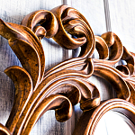 Зеркало настенное с рамой цвета античная бронза Classic Ornament Mirror варинант исполнения - 4 | Loft Concept в Уфе