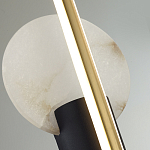 Бра с круглым плафоном из алебастра и бронзовой декоративной стрекозой 65 Alaris  варинант исполнения - 6 | Loft Concept в Уфе