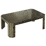 Дизайнерский кофейный стол с рисунком леопард Neytiri Beige Leopard варинант исполнения - 1 | Loft Concept в Уфе