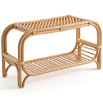 Скамья для прихожей из стеблей ротанга Willa Rattan Bench варинант исполнения - 1 | Loft Concept в Уфе