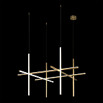 Люстра с 6-ю цилиндрическими плафонами на тонких тросах Trumpet tube варинант исполнения - 3 | Loft Concept в Уфе