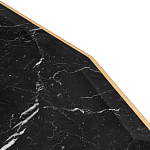 Консоль с чёрной столешницей и золотым фигурным основанием Cosmo варинант исполнения - 4 | Loft Concept в Уфе