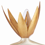 Торшер с 3-мя плафонами в виде цветов Golden Bird of Paradise варинант исполнения - 1 | Loft Concept в Уфе