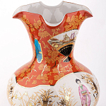 Ваза красного цвета с рисунком Chinoiserie Ceramics варинант исполнения - 1 | Loft Concept в Уфе