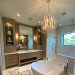 Люстра белая с несколькими ярусами деревянных палочек Bright Wooden Chandelier варинант исполнения - 8 | Loft Concept в Уфе