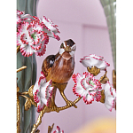 Ваза с птицами и цветами из фарфора с бронзовыми элементами Garden of Eden варинант исполнения - 7 | Loft Concept в Уфе