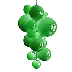 Люстра Grape Balls Зеленое стекло  варинант исполнения - 3 | Loft Concept в Уфе