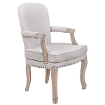 Кресло Aubrey Classical Armchair beige flax варинант исполнения - 1 | Loft Concept в Уфе