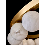 Люстра круглая с сферическими плафонами из натурального камня Phased Spheres варинант исполнения - 3 | Loft Concept в Уфе