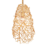 Подвесной светильник золотой в виде кораллов Coral Decor варинант исполнения - 2 | Loft Concept в Уфе