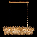 Люстра с декоративными элементами в виде крупных хрустальных цветов Palace Gardens варинант исполнения - 1 | Loft Concept в Уфе