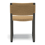 Дизайнерский стул с каркасом из металла с плетеными сиденьем и спинкой GREEN POINT Chair варинант исполнения - 4 | Loft Concept в Уфе