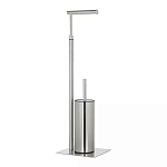 Держатель для туалетной бумаги с ершиком Chrome Bathroom Accessory варинант исполнения - 2 | Loft Concept в Уфе