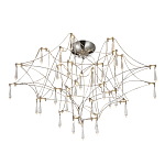 Потолочный светильник с тонким металлическим каркасом цвета хром Quasar варинант исполнения - 1 | Loft Concept в Уфе