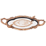Поднос декоративный с фигурками птиц Mirror Surface Bronze варинант исполнения - 1 | Loft Concept в Уфе