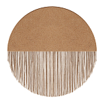 Бра круглое натуральная пробка с бахромой Natural Cork варинант исполнения - 1 | Loft Concept в Уфе