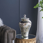 Ваза из стекла с крышкой и декоративными узорами Chinoiserie Ceramics варинант исполнения - 7 | Loft Concept в Уфе