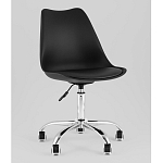 Офисный стул на металлическом основании EGGERY Black пластик варинант исполнения - 1 | Loft Concept в Уфе
