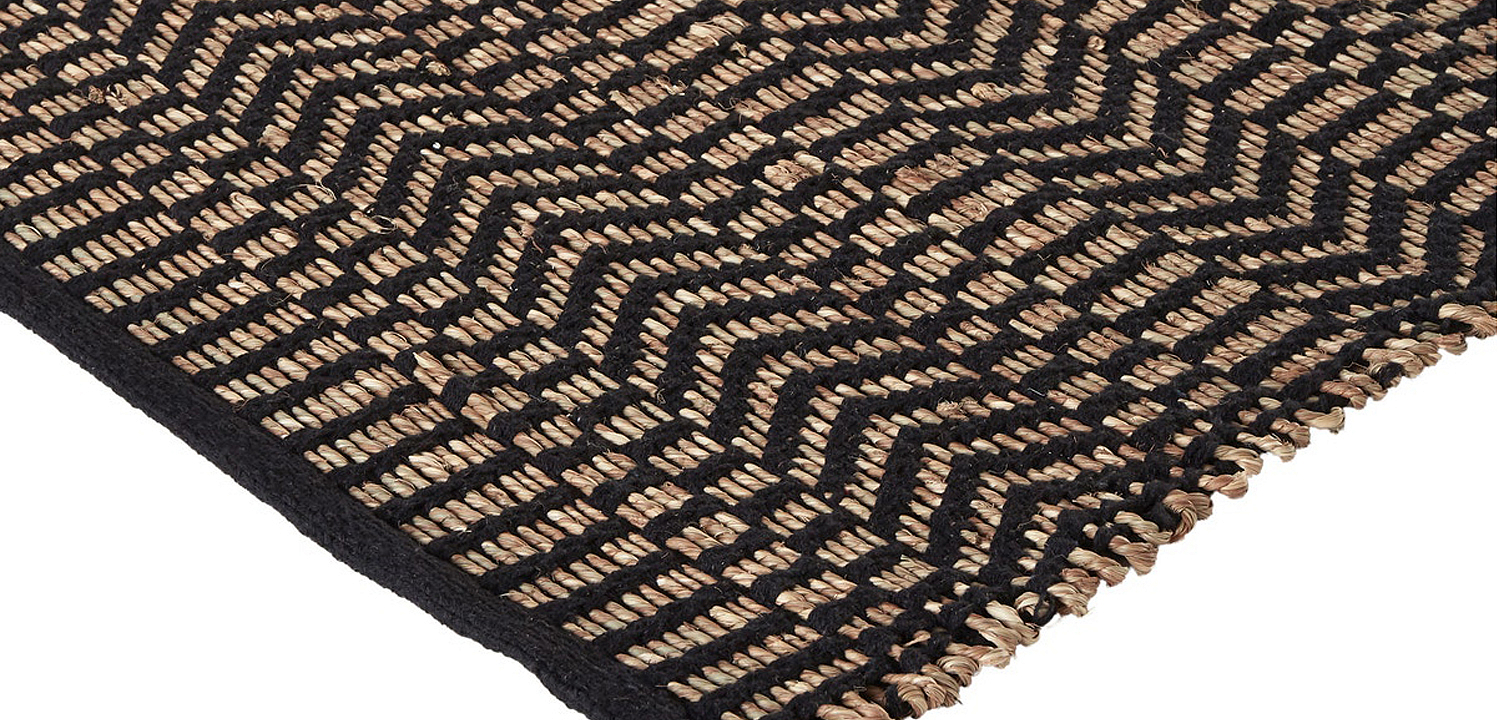 Ковер Zig Zag Carpet black Ковер Zig Zag Carpet black - Loft-Concept в Уфе