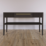 Дизайнерская Консоль с полкой и ящиком Primo Темный орех варинант исполнения - 1 | Loft Concept в Уфе