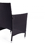 Обеденный комплект из искуственного ротанга Vintara черный варинант исполнения - 3 | Loft Concept в Уфе