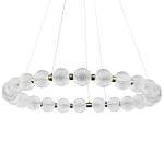 Светодиодная кольцевая люстра с круглыми плафонами Crystal Globule Chandelier варинант исполнения - 3 | Loft Concept в Уфе