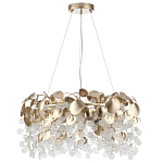 Люстра с декоративными подвесками из прозрачного стекла в форме монеток FAIRYTREE Light варинант исполнения - 6 | Loft Concept в Уфе