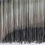 Пейзаж из нитей Макраме Wall decor Black and White Landscape варинант исполнения - 4 | Loft Concept в Уфе