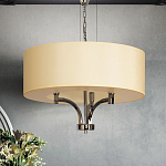 Люстра подвесная с цилиндрическим абажуром кремового цвета Natural Concepts варинант исполнения - 3 | Loft Concept в Уфе