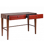 Стол письменный из массива бука с 2-мя ящиками красный Wenge Light варинант исполнения - 3 | Loft Concept в Уфе