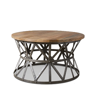 Журнальный стол Industrial Rust Barrel 80 Table