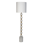 Торшер мраморный с белым абажуром Floor lamp Jewelry варинант исполнения - 1 | Loft Concept в Уфе