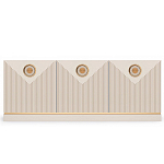 ТВ-тумба с 3-мя фактурными дверцами Satin Furniture варинант исполнения - 2 | Loft Concept в Уфе