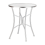 Столик приставной с круглой столешницей на серебристом основании Scenical Table варинант исполнения - 1 | Loft Concept в Уфе