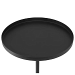 Кофейный столик с круглой чёрной столешницей и мраморным основанием Exquisite Practicality варинант исполнения - 2 | Loft Concept в Уфе