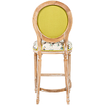 Барный стул из массива бука с изображением птиц и цветов  Beige Green Chinoiserie Garden Chair варинант исполнения - 2 | Loft Concept в Уфе