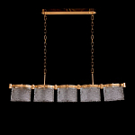 Люстра линейная с текстурными овальными абажурами Splendor Palace Style варинант исполнения - 2 | Loft Concept в Уфе