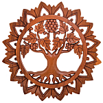 Панно из дерева круглое Osier Panel With Trees варинант исполнения - 1 | Loft Concept в Уфе