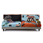 Диван с цветным принтом Qalakabusha Sofa варинант исполнения - 1 | Loft Concept в Уфе