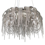 Люстра подвесная круглая с изогнутыми металлическими дугами и ниспадающими цепочками 65 см Atlantis Chain варинант исполнения - 16 | Loft Concept в Уфе