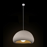 Подвесной светильник с куполообразным белым фактурным абажуром Sergey Makhno варинант исполнения - 3 | Loft Concept в Уфе