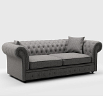 Мебельная ткань Шенилл серый цвет 142 см T4-46 варинант исполнения - 7 | Loft Concept в Уфе