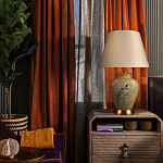 Настольная лампа бежевая с изображением птиц Slip Away варинант исполнения - 5 | Loft Concept в Уфе