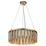 Люстра со стеклянными цилиндрическими плафонами Luminous Cylinders Amber Round варинант исполнения - 2 | Loft Concept в Уфе