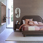 Зеркало овальное Curved Furniture бежевое варинант исполнения - 4 | Loft Concept в Уфе