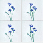 Плитка с узором Васильки варинант исполнения - 1 | Loft Concept в Уфе